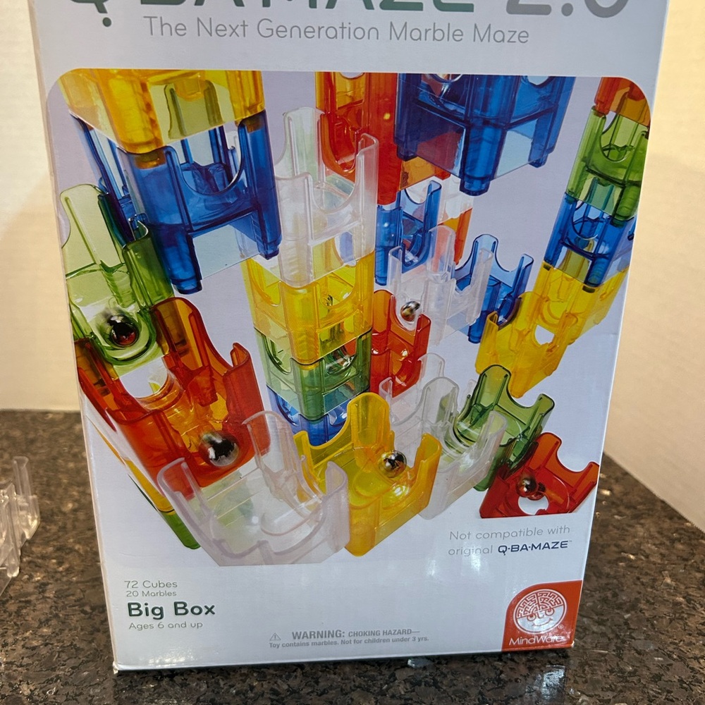 Q-BA-MAZE 2.0 Big Box The Next Generation Marble Maze Building Toy - EUC